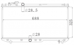 TOYOTA TERCEL 1994-1997 MT radiator