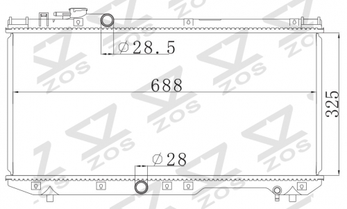 TOYOTA TERCEL 1994-1997 MT radiator