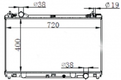 TOYOTA 雷克萨斯IS200T ASE30 MT radiator