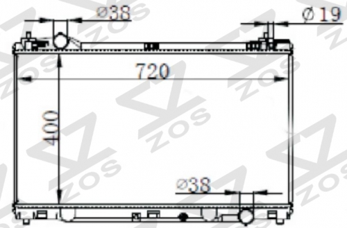TOYOTA 雷克萨斯IS200T ASE30 MT radiator