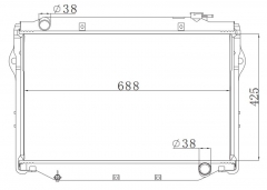 TOYOTA LANDCRISER’98 HDJ81 MT radiator