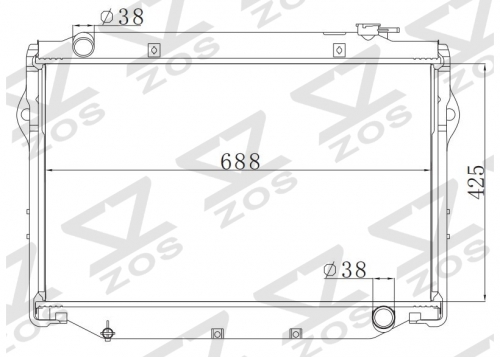 TOYOTA LANDCRISER’98 HDJ81 MT radiator