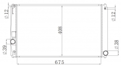 TOYOTA RAV4 LE L4 2.5L 16-18 radiator