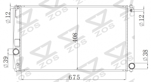 TOYOTA RAV4 LE L4 2.5L 16-18 radiator