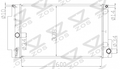 TOYOTA SCION XB 2008-2010 radiator