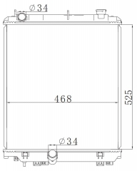 TOYOTA DYNA '88-95 radiator