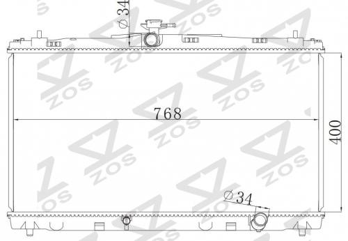 TOYOTA CAMRY '2012 2012 MT radiator