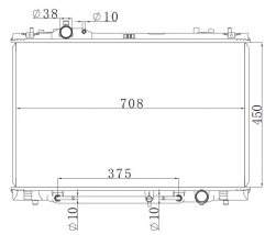 TOYOTA LS IV (USF40/UVF40) 460 06- AT radiator
