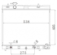 TOYOTA YARIS 18- radiator