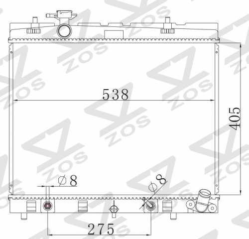 TOYOTA YARIS 18- radiator