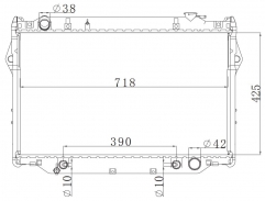 TOYOTA LANDCRUISER'93-98 AT radiator