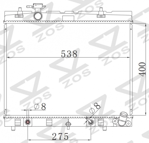 TOYOTA YARIS 18- 2018- AT radiator
