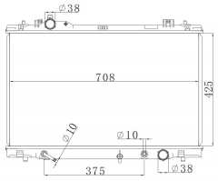 TOYOTA LEXUS GS460 V8 08- AT radiator