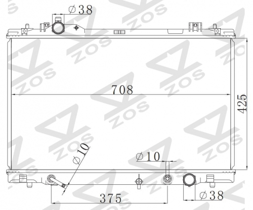 TOYOTA LEXUS GS460 V8 08- AT radiator