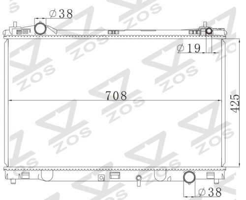 TOYOTA LEXUS GS350 MT radiator