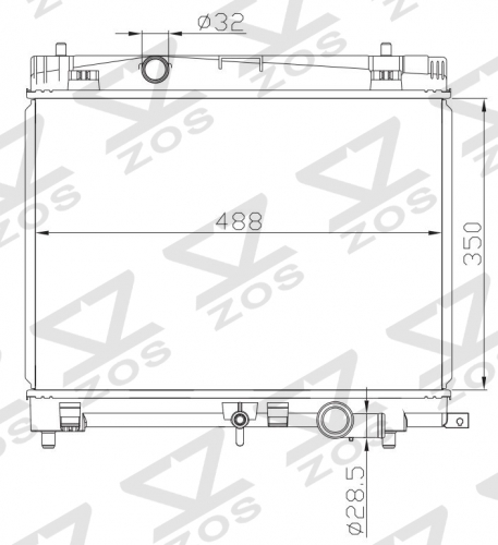 TOYOTA LEXUS URBAN CRUISER 07-16 MT radiator