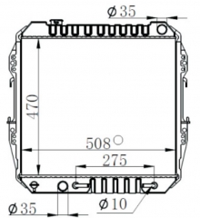 TOYOTA HILUX AT radiator