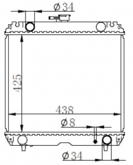 TOYOTA KUBOTA 2003 MT radiator