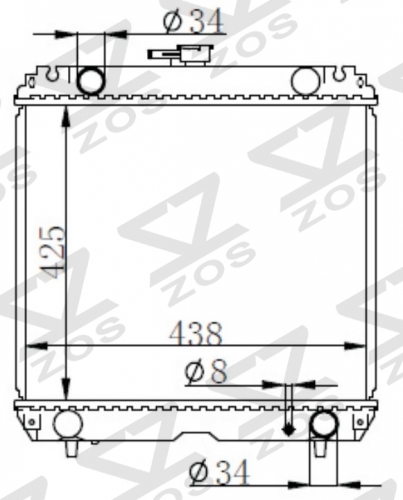 TOYOTA KUBOTA 2003 MT radiator