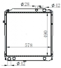 TOYOTA ALTEZZA 98-AT radiator