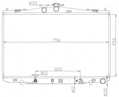 TOYOTA SIENNA 17-20 AT radiator