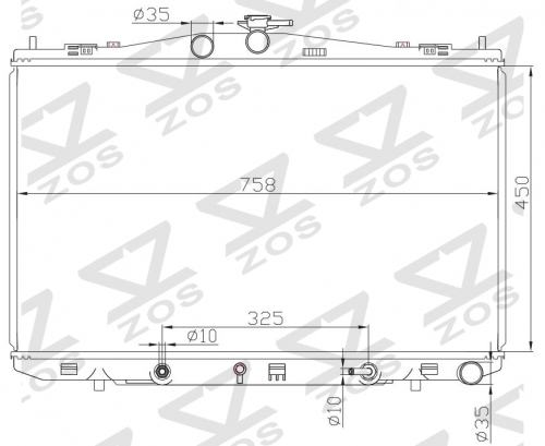 TOYOTA SIENNA 17-20 AT radiator