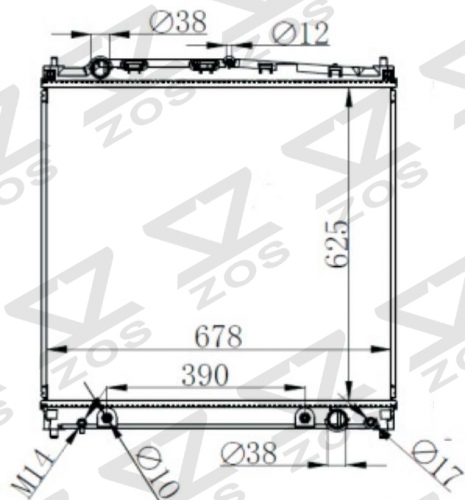 TOYOTA HIACE 19- AT radiator