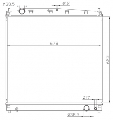 TOYOTA HIACE MT radiator