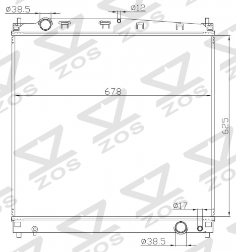 TOYOTA HIACE MT radiator