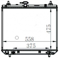 TOYOTA AVANZA 1.5 AT radiator