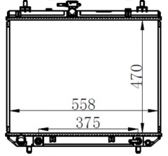TOYOTA AVANZA 1.5 AT radiator