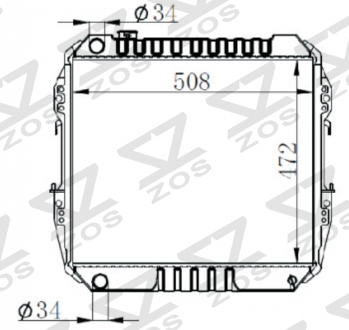 TOYOTA HILUX PICKUP MT radiator