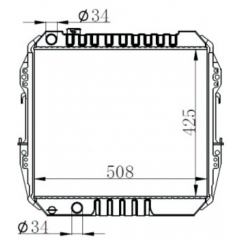 TOYOTA MTX MT radiator