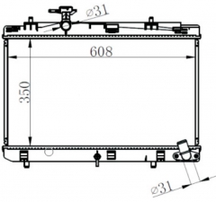 TOYOTA YARIS 15-MT radiator