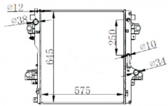 TOYOTA LAND CUISER PRADO J150 3.0 D4D 09-AT radiator
