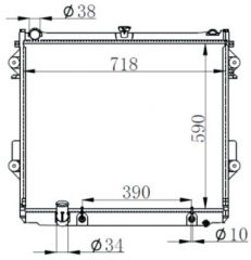 TOYOTA LANDCRUISER J200 4.0 2007 AT radiator