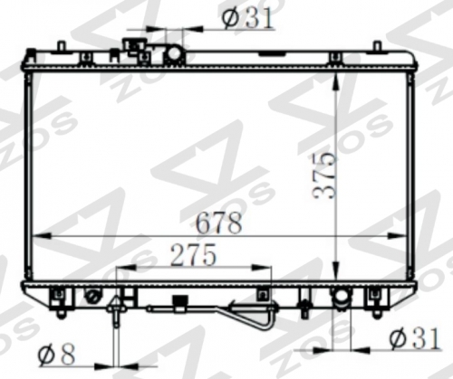 TOYOTA CAMRY CV40 -柴油发动机 AT radiator