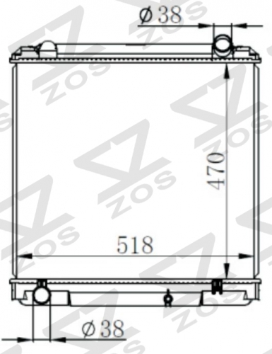 TOYOTA DYNA/TOYOACE BU142 96- MT radiator