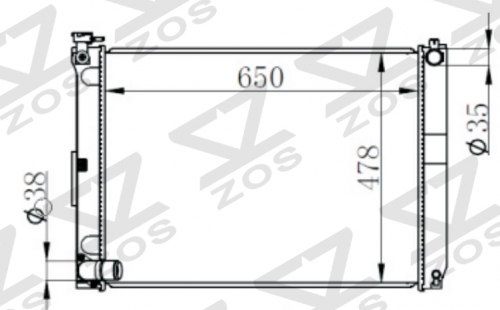 TOYOTA LEXUSx400 3.3 05-08 MT radiator