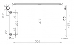 TOYOTA COROLLA'07/ZRE144G AT radiator
