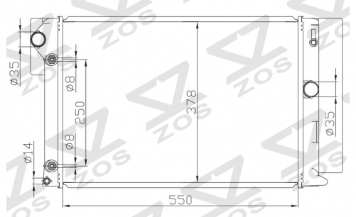 TOYOTA COROLLA'07/ZRE144G AT radiator