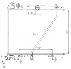 TOYOTA HIACE/QUANTUM AT radiator