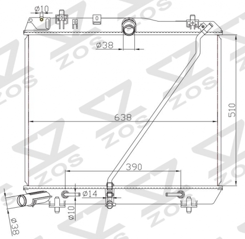 TOYOTA HIACE/QUANTUM AT radiator