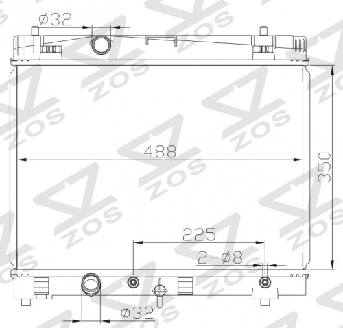 TOYOTA VITZ 05 AT radiator
