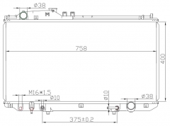 TOYOTA LEXUVS430'01-03 AT radiator