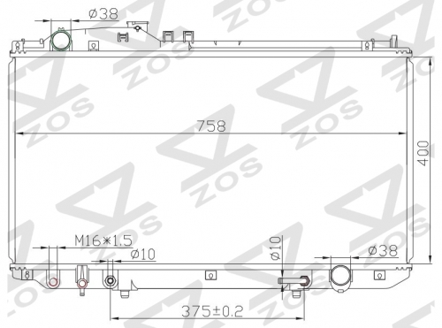 TOYOTA LEXUVS430'01-03 AT radiator