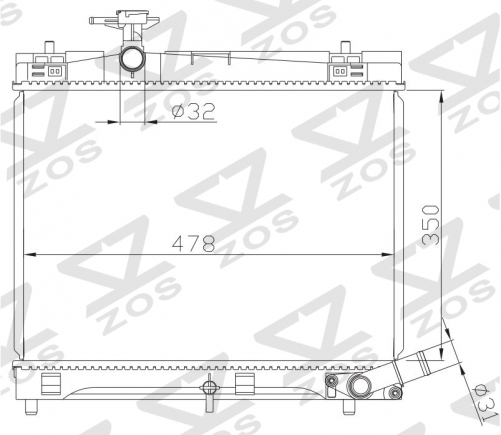TOYOTA YARIS 雅力士 14- MT radiator