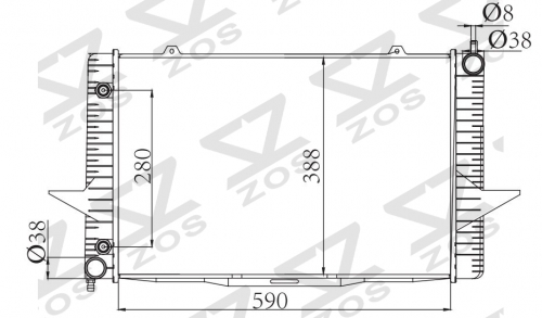 VOLVO 850 S70 SERIES 2.4 1993 AT radiator