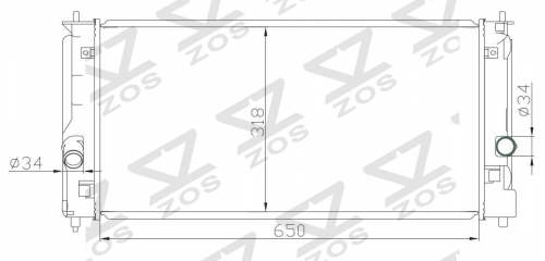 TOYOTA MR-SMR-2 SPYDER MT radiator