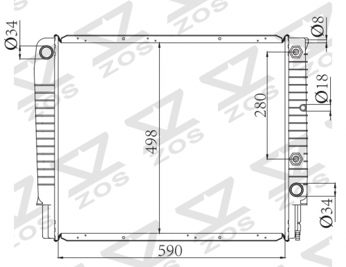 VOLVO 940 2.0iTURBO B200FT(G) 1990- AT radiator